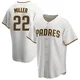 San Diego Padres ＃22 Mason Miller Youth White/Brown Replica Home Jersey