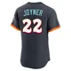 San Diego Padres ＃22 Wally Joyner Men's Authentic Obsidian 2026 City Connect Stadium Jersey