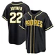 San Diego Padres ＃22 Wally Joyner Men's Black Replica Fashion Out Jersey