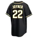 San Diego Padres ＃22 Wally Joyner Men's Black Replica Fashion Out Jersey