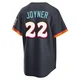 San Diego Padres ＃22 Wally Joyner Men's Limited Obsidian 2026 City Connect Stadium Jersey