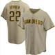 San Diego Padres ＃22 Wally Joyner Men's Sand/Brown Replica Alternate Jersey