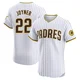 San Diego Padres ＃22 Wally Joyner Men's White Elite Home Jersey