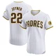 San Diego Padres ＃22 Wally Joyner Men's White Elite Home Patch Jersey