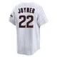 San Diego Padres ＃22 Wally Joyner Men's White Limited Cooperstown Collection Jersey