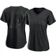 San Diego Padres ＃22 Wally Joyner Women's Black Authentic Pitch Fashion Jersey