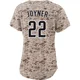 San Diego Padres ＃22 Wally Joyner Women's Camo Limited 2nd Alternate Jersey