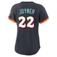 San Diego Padres ＃22 Wally Joyner Women's Limited Obsidian 2026 City Connect Stadium Jersey