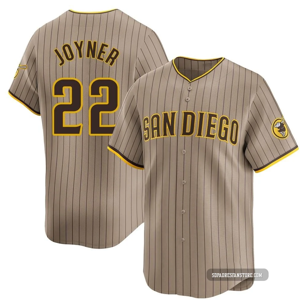 San Diego Padres ＃22 Wally Joyner Youth Limited Tan Alternate Jersey