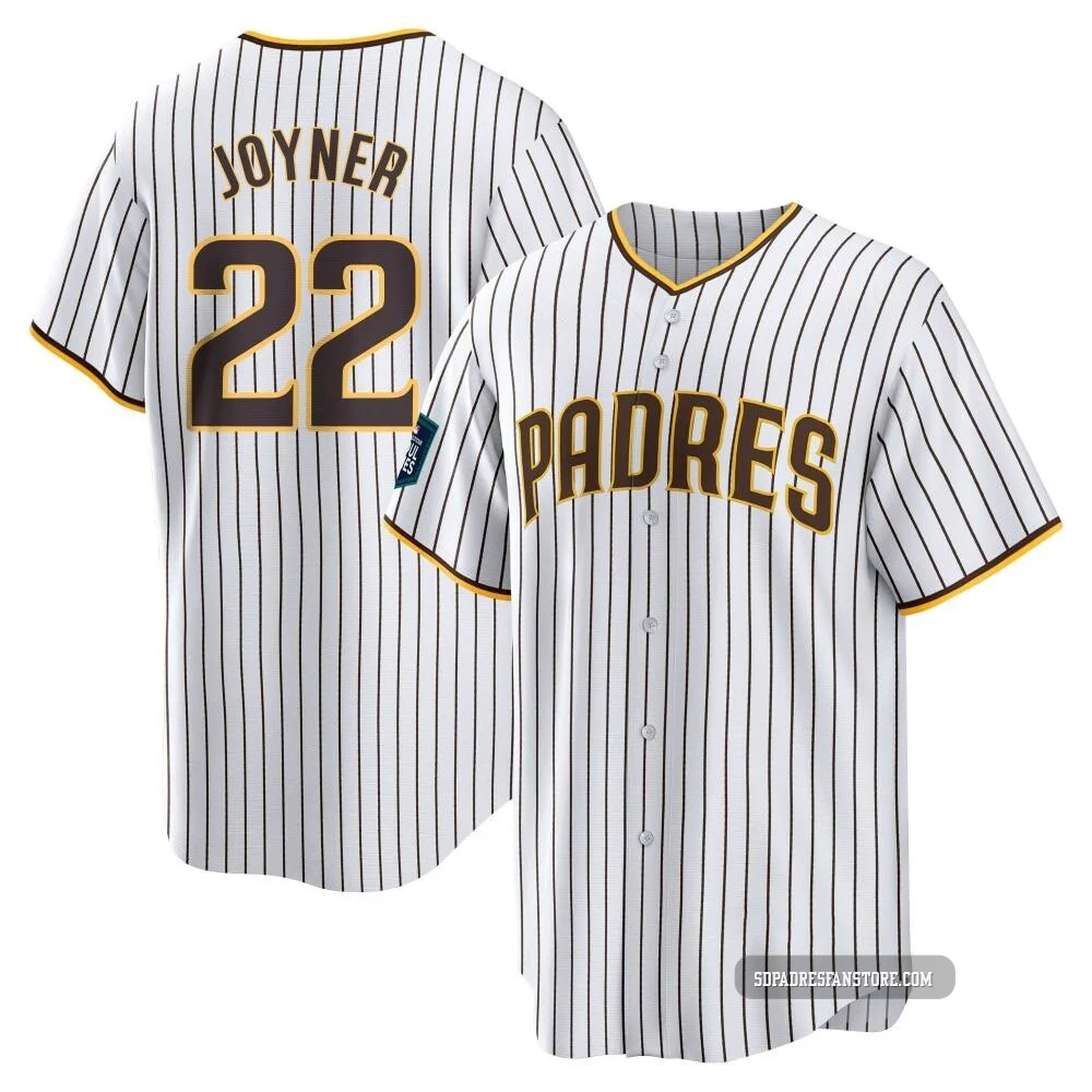 San Diego Padres ＃22 Wally Joyner Youth White Replica 2024 World Tour Seoul Series Home Jersey