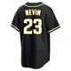 San Diego Padres ＃23 Phil Nevin Men's Black Replica Fashion Out Jersey