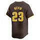 San Diego Padres ＃23 Phil Nevin Men's Brown Limited Away Jersey