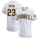 San Diego Padres ＃23 Phil Nevin Men's White Elite Home Patch Jersey