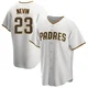 San Diego Padres ＃23 Phil Nevin Men's White/Brown Replica Home Jersey