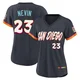 San Diego Padres ＃23 Phil Nevin Women's Limited Obsidian 2026 City Connect Stadium Jersey
