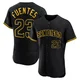 San Diego Padres ＃23 Tito Fuentes Men's Black Authentic Snake Skin City Jersey