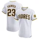 San Diego Padres ＃23 Tito Fuentes Men's White Elite Home Patch Jersey