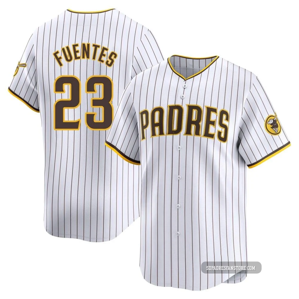 San Diego Padres ＃23 Tito Fuentes Youth White Limited Home Jersey