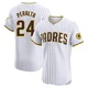San Diego Padres ＃24 David Peralta Men's White Elite Home Jersey