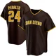 San Diego Padres ＃24 David Peralta Youth Brown Replica Road Jersey