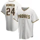 San Diego Padres ＃24 David Peralta Youth White/Brown Replica Home Jersey