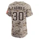 San Diego Padres ＃30 Derrel Thomas Men's Camo Elite Alternate Vapor Premier Jersey