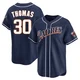 San Diego Padres ＃30 Derrel Thomas Men's Navy Limited Cooperstown Collection Jersey