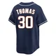 San Diego Padres ＃30 Derrel Thomas Men's Navy Limited Cooperstown Collection Jersey