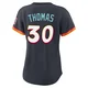 San Diego Padres ＃30 Derrel Thomas Women's Limited Obsidian 2026 City Connect Stadium Jersey