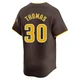 San Diego Padres ＃30 Derrel Thomas Youth Brown Limited Away Jersey