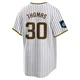 San Diego Padres ＃30 Derrel Thomas Youth White Replica 2024 World Tour Seoul Series Home Jersey