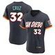 San Diego Padres ＃32 Nelson Cruz Men's Authentic Obsidian 2026 City Connect Stadium Jersey