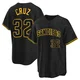 San Diego Padres ＃32 Nelson Cruz Men's Black Replica Snake Skin City Jersey