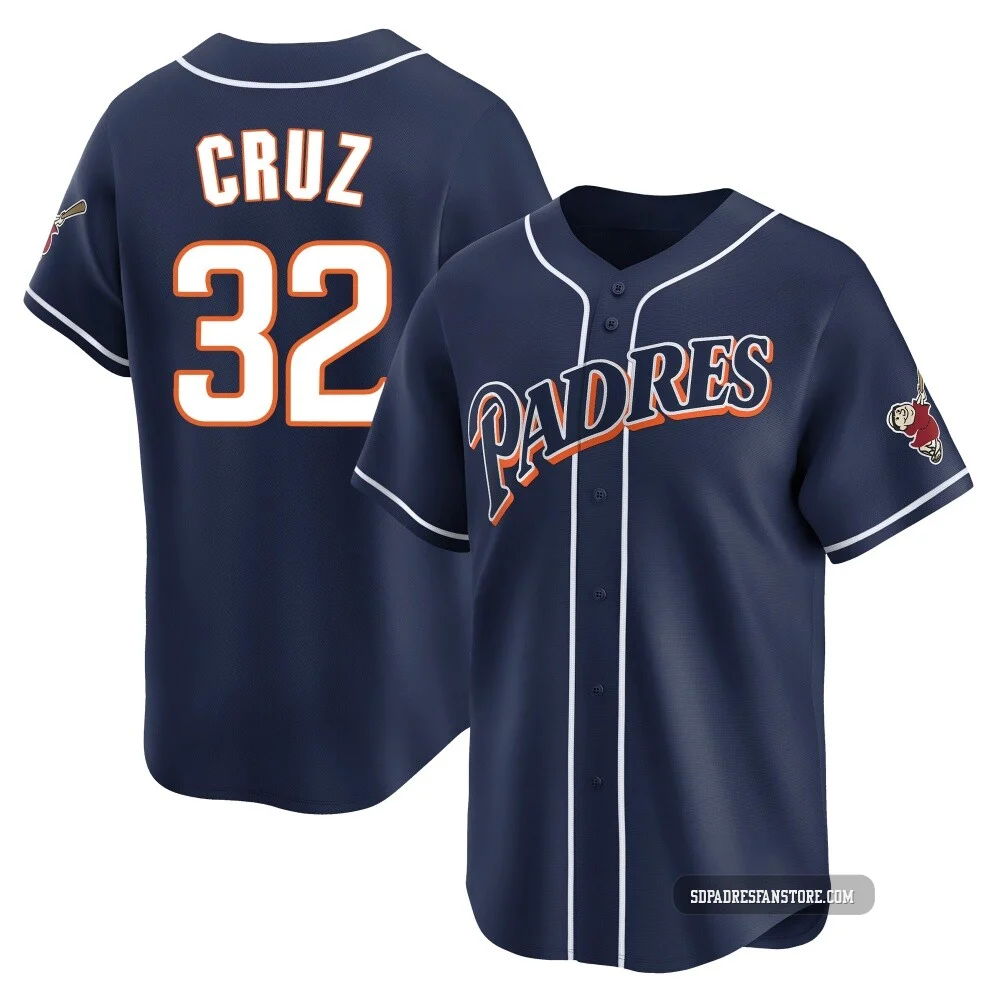 San Diego Padres ＃32 Nelson Cruz Men's Navy Limited Cooperstown Collection Jersey