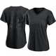 San Diego Padres ＃32 Nelson Cruz Women's Black Authentic Pitch Fashion Jersey