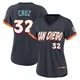 San Diego Padres ＃32 Nelson Cruz Women's Limited Obsidian 2026 City Connect Stadium Jersey