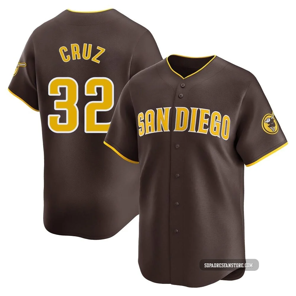 San Diego Padres ＃32 Nelson Cruz Youth Brown Limited Away Jersey
