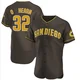 San Diego Padres ＃32 Ryan O'Hearn Men's Brown Authentic Road Jersey
