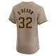 San Diego Padres ＃32 Ryan O'Hearn Men's Brown Elite Alternate Jersey