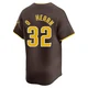 San Diego Padres ＃32 Ryan O'Hearn Men's Brown Limited Away Jersey