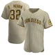 San Diego Padres ＃32 Ryan O'Hearn Men's Tan/Brown Authentic Alternate Jersey