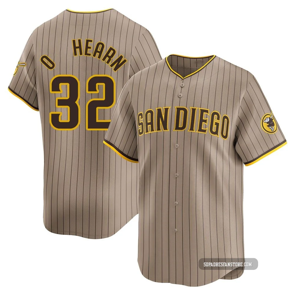San Diego Padres ＃32 Ryan O'Hearn Youth Limited Tan Alternate Jersey