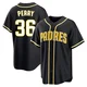 San Diego Padres ＃36 Gaylord Perry Men's Black Replica Fashion Out Jersey