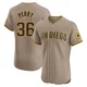 San Diego Padres ＃36 Gaylord Perry Men's Brown Elite Alternate Jersey