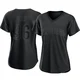 San Diego Padres ＃36 Gaylord Perry Women's Black Authentic Pitch Fashion Jersey