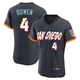 San Diego Padres ＃4 Jase Bowen Men's Authentic Obsidian 2026 City Connect Stadium Jersey