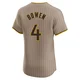 San Diego Padres ＃4 Jase Bowen Men's Brown Elite Alternate Jersey