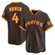 San Diego Padres ＃4 Jase Bowen Men's Brown Limited Cooperstown Collection Jersey