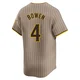San Diego Padres ＃4 Jase Bowen Men's Limited Tan Alternate Jersey