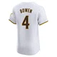 San Diego Padres ＃4 Jase Bowen Men's White Elite Home Jersey